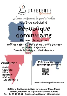 Café de spécialité République dominicaine - JARABACOA