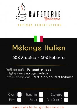 Café Italien 50/50caféterie Guillaume%description_short|limit|%