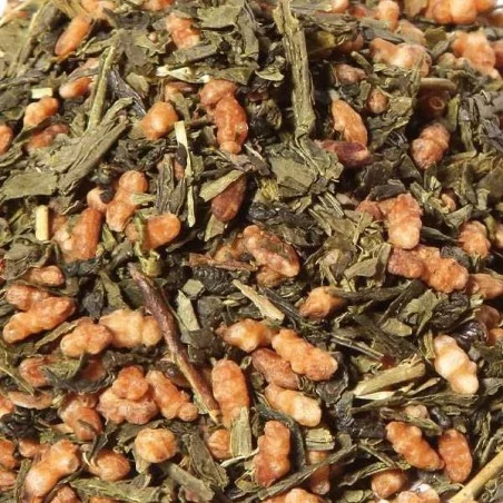 Thé vert China Genmaicha BIO- riz soufflés