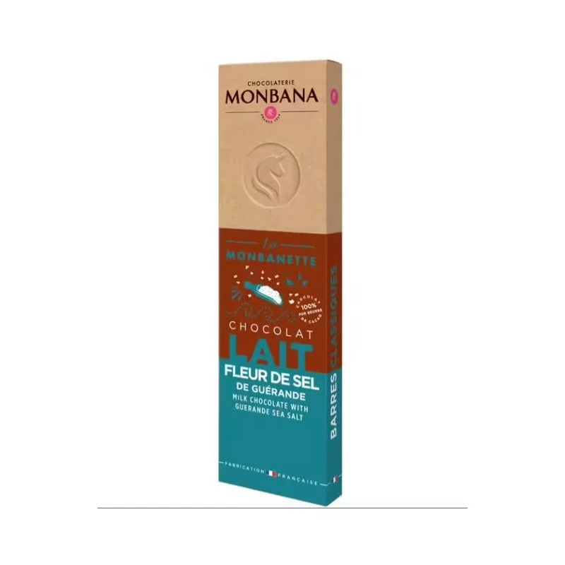 Monbana barre chocolat noir 65% – crêpe croustillante 35 g