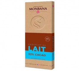 Tablette chocolat au Lait 33% de cacao 100g