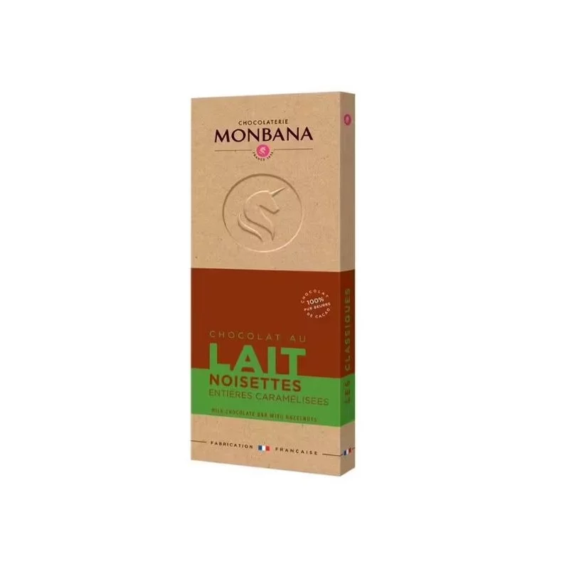 Tablette chocolat Lait 33% Noisettes 100g Tablette chocolat Lait 33% Noisettes 100g