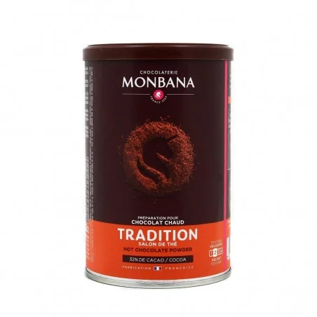 Chocolat en Poudre tradition -salon de thé - Monbana - 250g