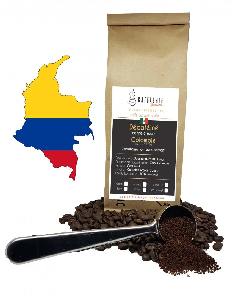 Café décaféiné canne à sucre  Colombie cauca  CHEVERE