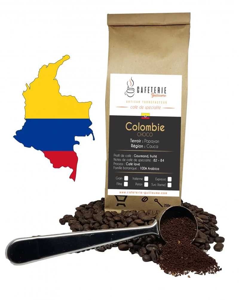 Colombie – Cauca Popayán “CHOCO” 100% arabica | Café de spécialité