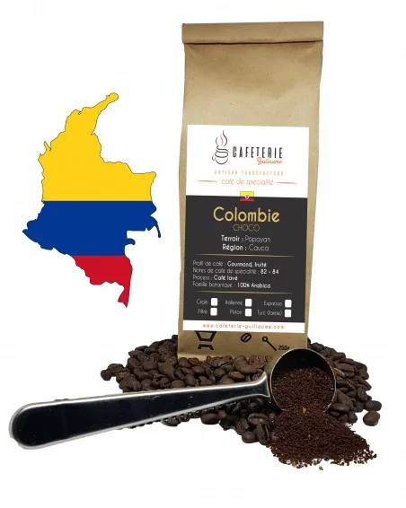 Colombie – Cauca Popayán “CHOCO” 100% arabica | Café de spécialité